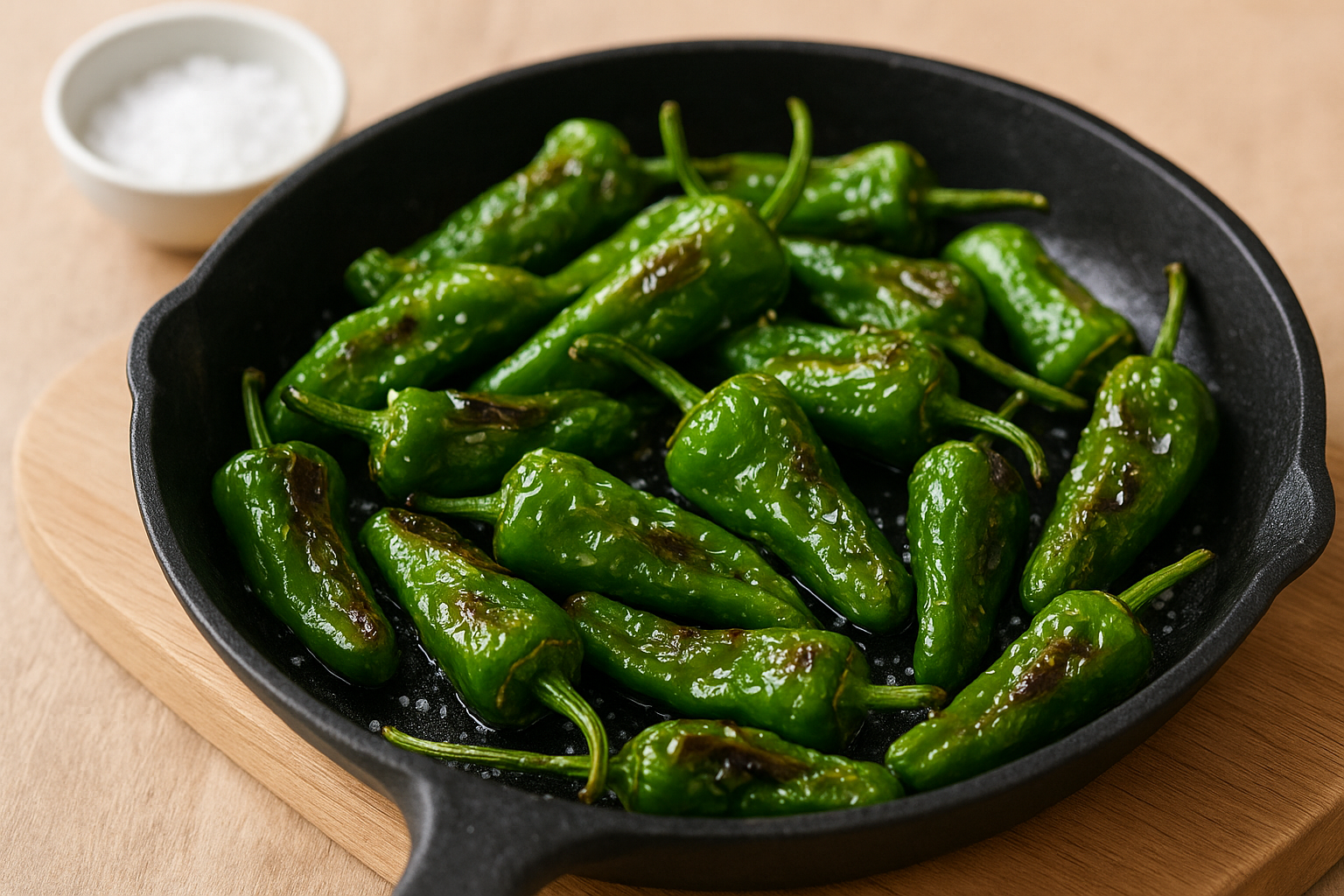 パドロンピーマン レシピ｜スペイン・ガリシア伝統の味をフライパン1つで簡単に