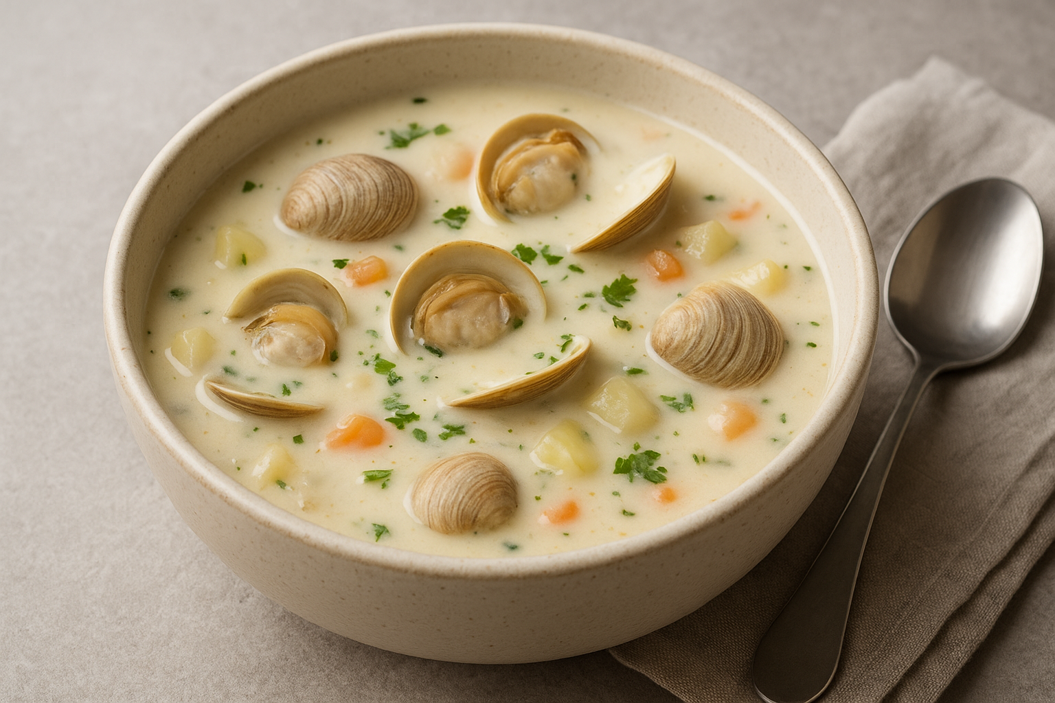 はまぐり入りクリーミークラムチャウダーの作り方｜家庭で再現するレストラン級の味