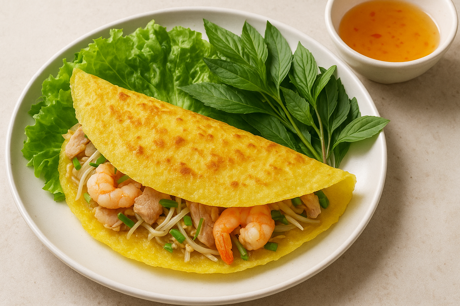 バインヘーの作り方｜米粉クレープで包むベトナム伝統料理