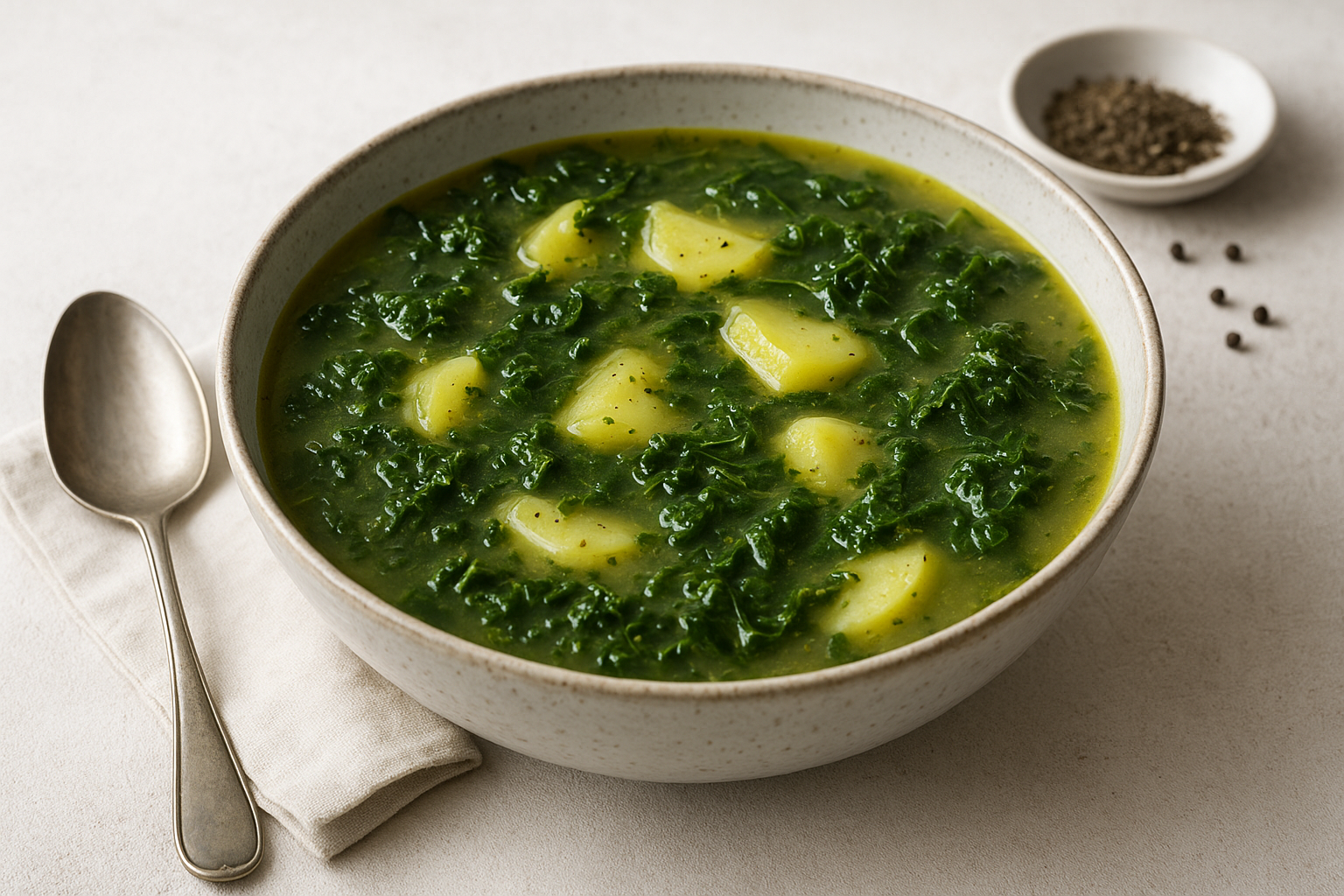 カルドヴェルデ レシピ：ケールとジャガイモのポルトガル風スープの作り方