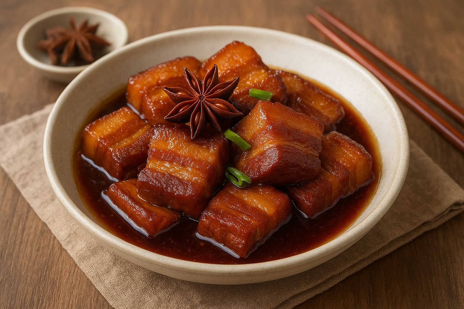 八角の香りが決め手！本格派 紅焼肉の作り方～豚バラ煮込みレシピ