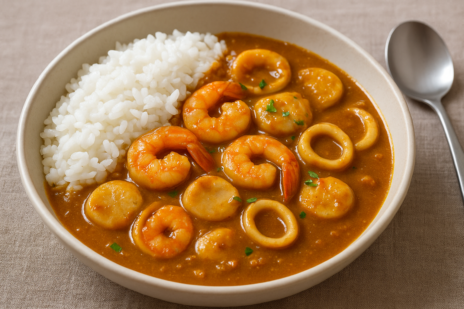 本格派シーフードカレーの作り方｜エビ・イカ・ホタテ入りの簡単レシピ
