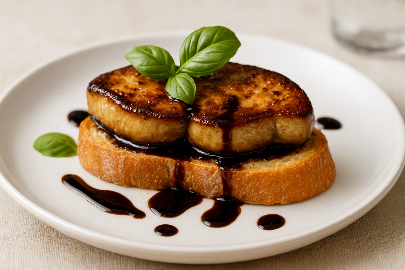 フォアグラのレシピ｜バゲットのせと蜂蜜バルサミコソースで本格前菜